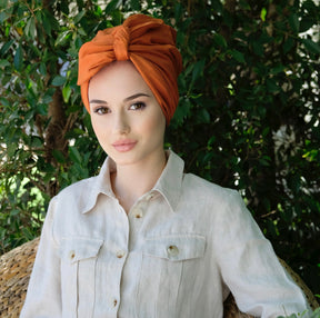 Zahra Orange-Turban