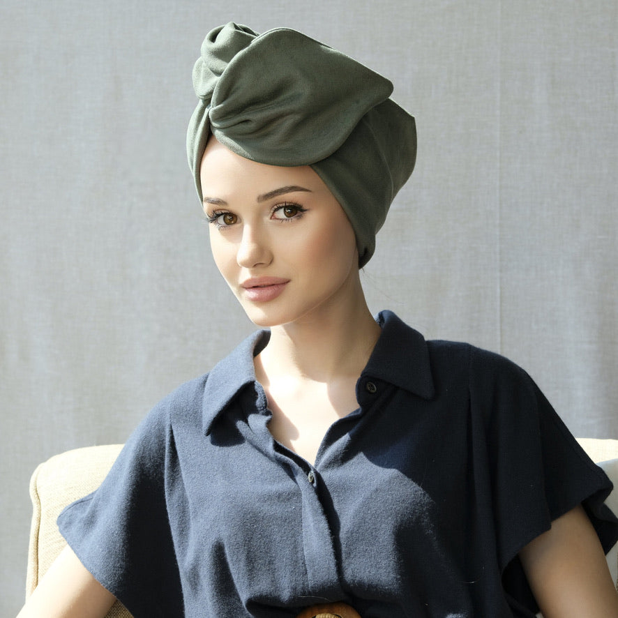 Suede Embrace -Turban