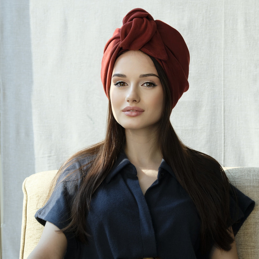 Rustic Garnet-Turban