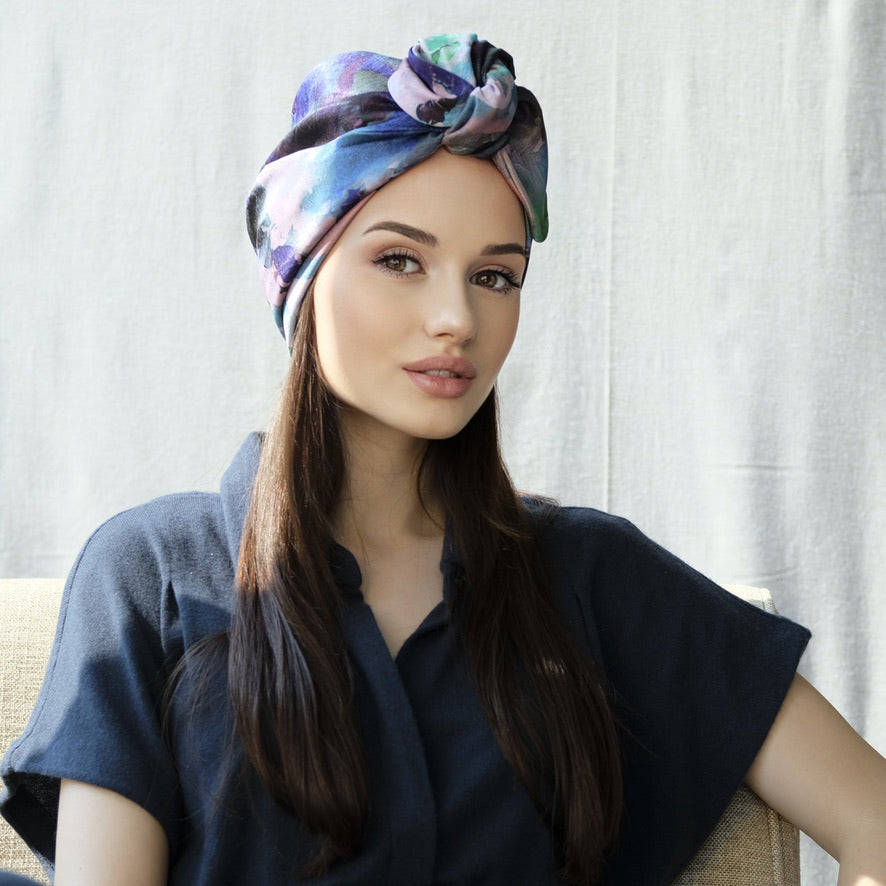 April Purple-Turban