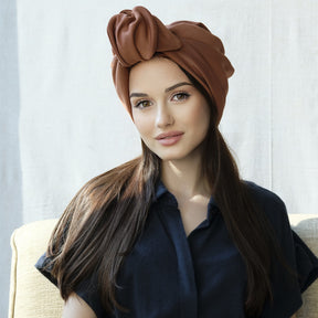 Dusty Rose Suede-Turban