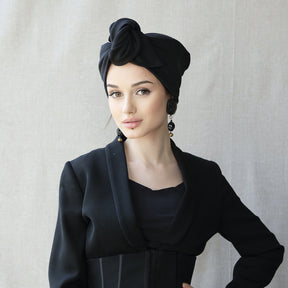 Black Suede-Turban