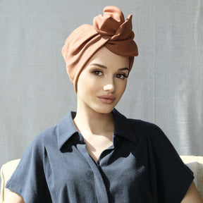 Dusty Rose Suede-Turban