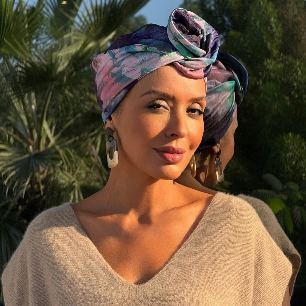 April Purple-Turban