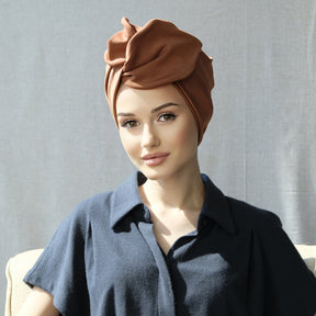 Dusty Rose Suede-Turban