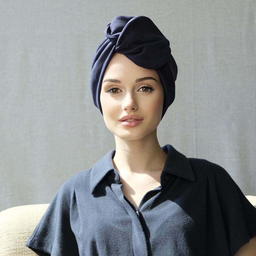 Blue Suede-Turban