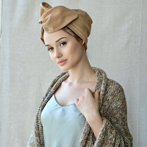 Linen Beige-Turban