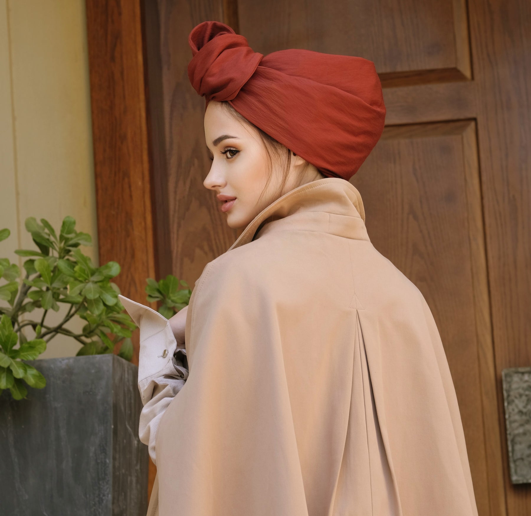 Zahra Maroon-Turban