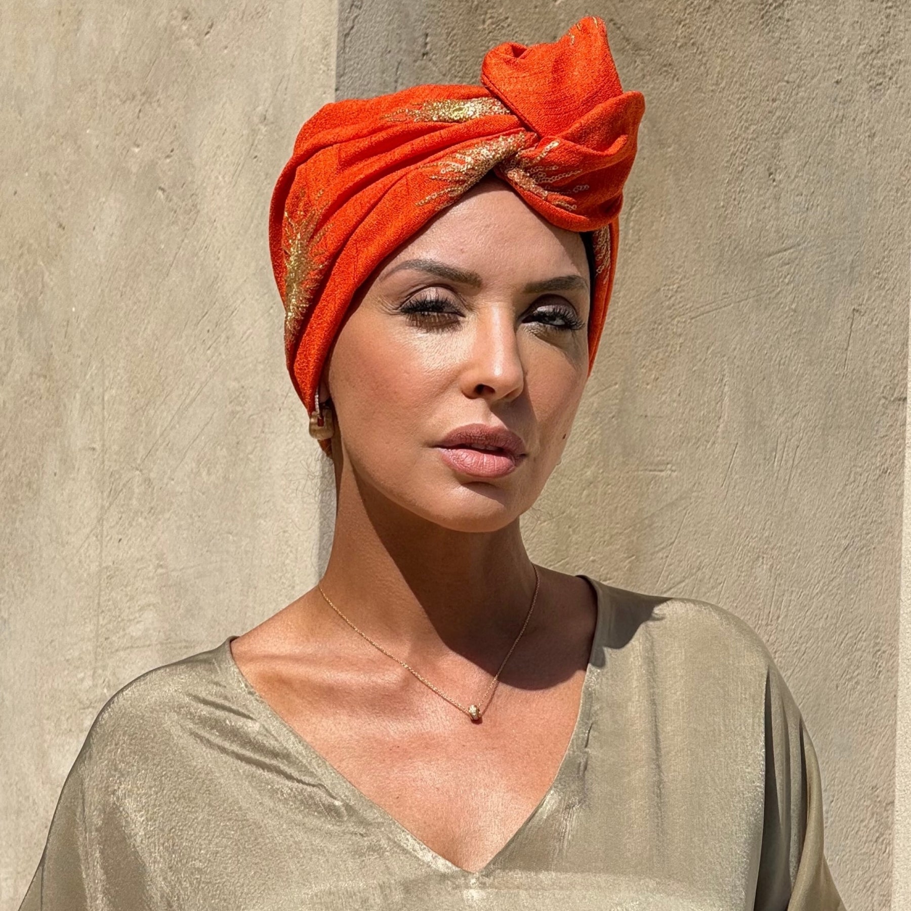 Golden Sun Orange-Turban