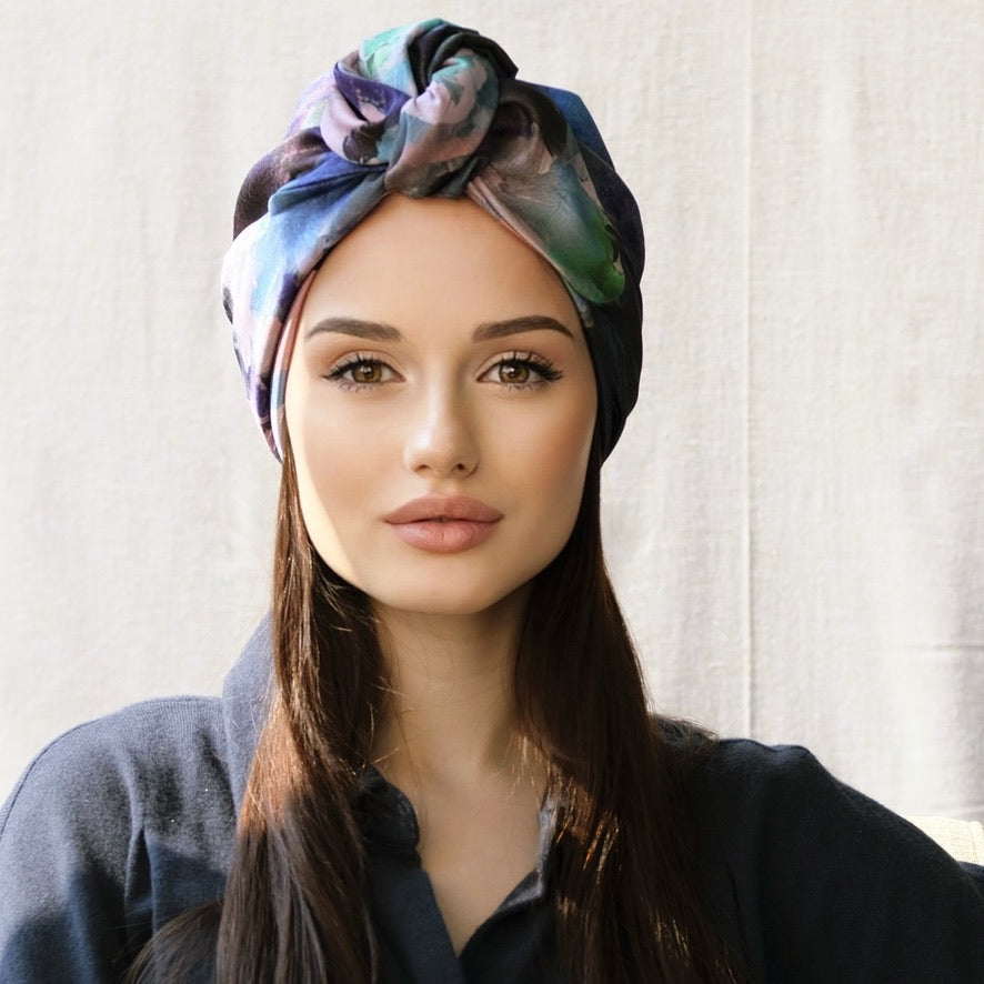 April Purple-Turban