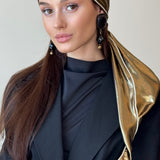 Silken Gold Headscarf-Turban