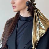 Silken Gold Headscarf-Turban