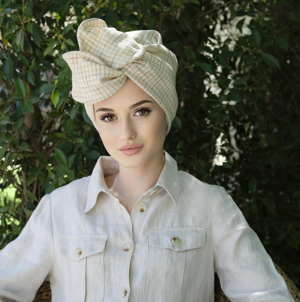 Gabby Linen-Turban