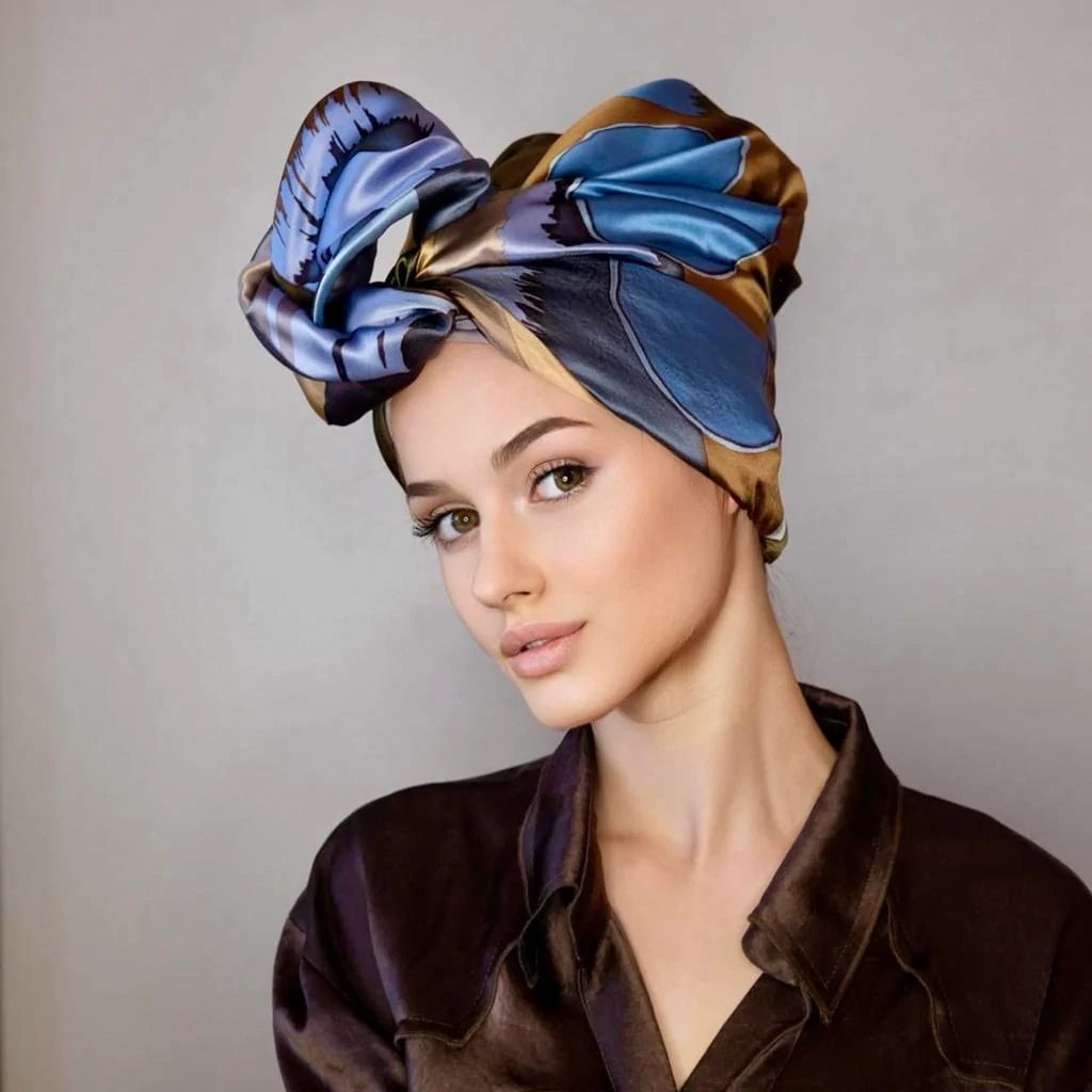 Mona Blue-Turban