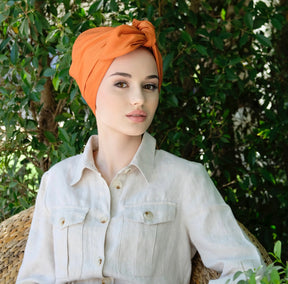 Zahra Orange-Turban