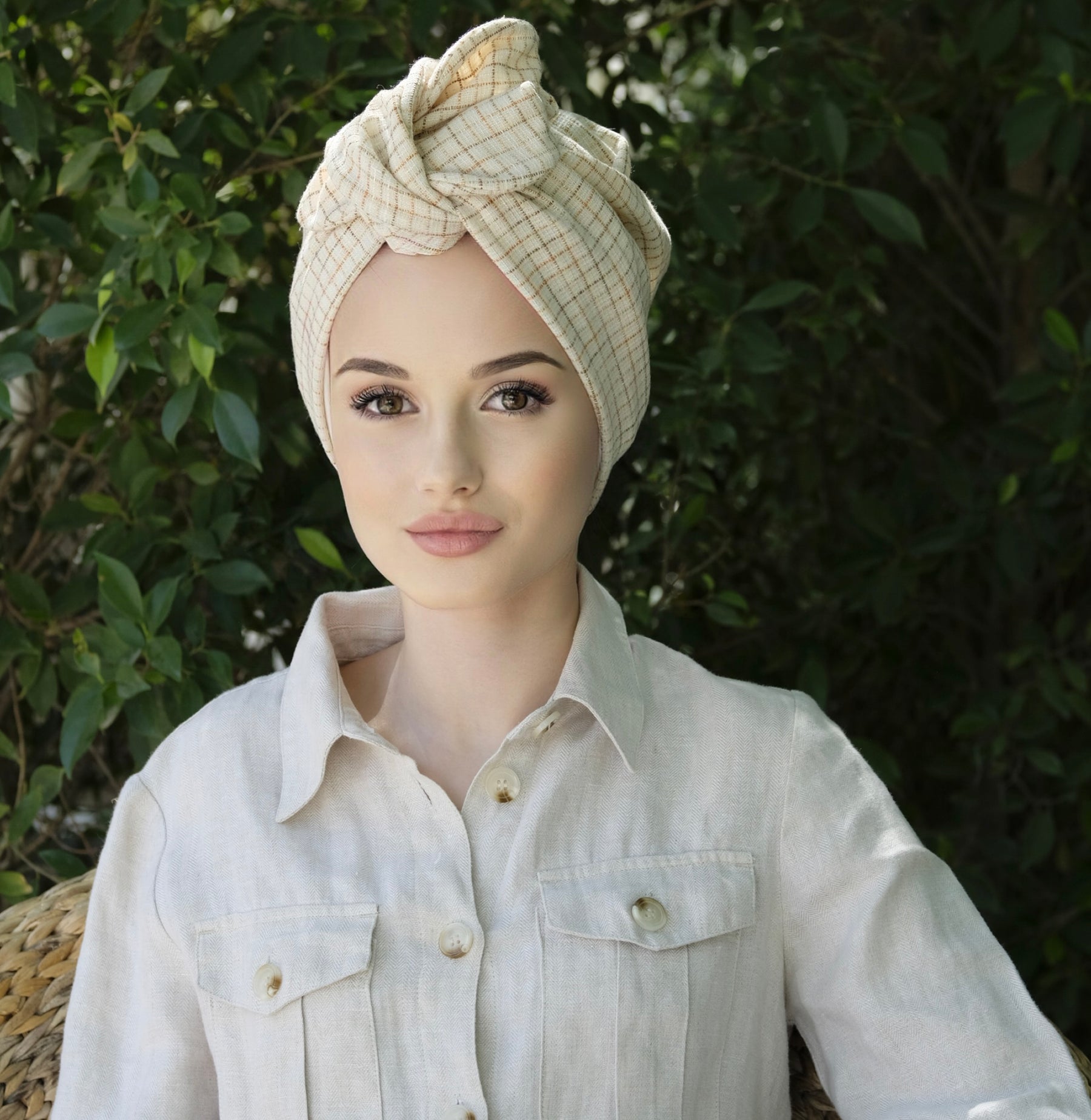 Gabby Linen-Turban